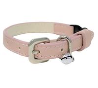 Animal Outfitters UK | Pastel Collection Vegan Leather | Breakaway | Adjustable | Cat Collar | Kitten Collar | Cute (Pink Silver Bell) | Cat collars | Cat collar with bell | Quick Release