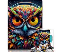 Animal Owl 1000 Piece Jigsaw Puzzle for Adults And Teenagers,Fun Games Every Piece Is Unique - Challenging Family Fun Game (75x50cm)