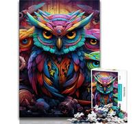 Animal Owl 1000 Pieces Jigsaw Puzzles for Adults And Teens,Help The Brain Exercise Addictive Toys to Cultivate Patience Great Gift (50x75cm)