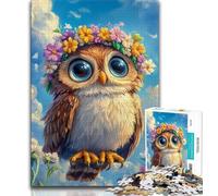 Animal Owl 1000 Pieces Jigsaw Puzzles for Adults And Teens,Learning Educational Toys Family Games Unique Birthday And Gifts (38x26cm)