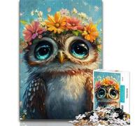 Animal Owl 1000 Pieces Jigsaw Puzzles for Adults And Teens,Stress Reliever Difficult Challenge Deal As Gifts for The Whole Family (38x26cm)