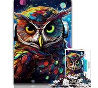 Animal Owl JigsawPuzzle 1000 Pieces for Teenagers,Challenging Game And Family Play Wall Decoration Unique Birthday And Xmas Gifts (38x26cm)