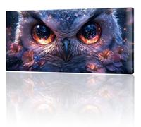 Animal Owl Paint by Numbers, Paint by Numbers for Adults, DIY Oil Painting Kit for Kids Beginner, Hobbies for Adults Women, Canvas Acrylic Paints Craft Set, Room Decor, Gifts for Women 12x24in w-248
