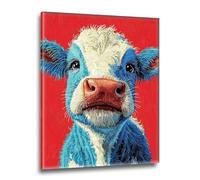 Animal Ox Pattern Diamond Painting DIY Cross Stitch Arts Crafts Pictures Embroidery Kit, 5D Diamond Painting Arts and Crafts for Kids, Christmas Decorations Pictures, Home Room Decor 40x58 in M-j-176