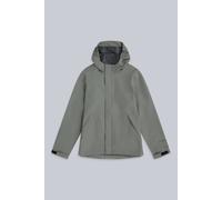 Animal 'Pace' Lightweight Hooded Full Zip Waterproof Outdoor Packable Jacket in Green | Size: 11-12 Years Animal Green 11-12 Years