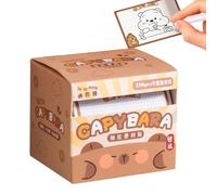 Animal Page Marker Sticky Notepad | 256 Sheets Cute Cartoon Capybara Notepad | Smooth Craft Writing Paper Pad for Quick Notes and Activities