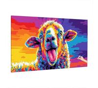 Animal Paint by Numbers for Adults Beginner, Adult Paint by Numbers Kids, DIY Adult Crafts Canvas Oil Painting Kit, Painting by Number for Autumn Decorations, Home Decor, Gifts for Women 110x50cm W-64