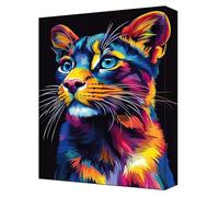Animal Paint by Numbers for Adults Beginner Kit, 5D DIY Premium leopard Paint by Numbers with Acrylic Paints and Brushes, Home Wall Art Decor, Perfect Gifts for Christmas, 30x40cm Without Frame G-61