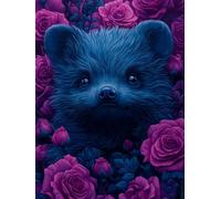 Animal Paint by Numbers for Adults, Paint by Numbers Flower DIY Acrylic Oil Painting Kits, with 3 Brushes, Simple Painting Kits for Beginner Kids for Home Wall Decor Gifts 36x48 inch, Model 1435