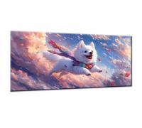 Animal Paint by Numbers for Adults, Paint by Numbers Kits On Canvas, DIY Digital Painting for Adults Beginners with Acrylic and Brushes, Dog Oil Painting Craft Art for Home Wall Decor 32x64 Inch w0-97
