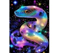 Animal Paint by Numbers for Adults, Paint by Numbers Snake Pattern DIY Acrylic Oil Painting Kits, with 3 Brushes, Simple Painting Kits for Beginner Kids for Home Wall Decor Gifts 20X30cm, Model 1449