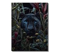 Animal Paint by Numbers for Adults With Frame, Paint by Numbers Leopard, Easy Diy Oil Painting Kits on Canvas with Brushes, Hobbies for Women, Painting for Home Wall Decor Gifts 12 x 16 in KSWDK966