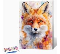 Animal Paint by Numbers for Adults Wolf Paint by Numbers Kits, Hobbies for Adults Women, DIY Acrylic Pigment Color Oil Drawing Kits Wall Art for Living Room Decor 16x24 Inch (Without Frame) -LKF0786NL