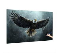Animal Paint by Numbers Kits, Large Paint by Numbers for Adults Eagle 70x30cm, DIY Adult Crafts for Beginner, Canvas Oil Painting Kit for Kids, Hobbies for Adults Women, Room Decor, Autumn Decor Q-22