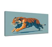 Animal Paint by Numbers Tiger Paint by Numbers for Children 6-12, DIY Painting Kits for Adults Beginners, Acrylic Pigment Painting with Paintbrushes for Women Gifts Decor 50x100cm, Frameless Y3-1062