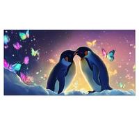 Animal Painting by Numbers for Adults Penguin Paint by Number Kits for Children Sip and Paint Kit for Adults DIY Painted Mini Paintings by Numbers Kids Acrylic Pigment 35x71in Without Frame u-4463