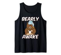 Animal Pajama Night Shirt - BEARLY AWAKE Bear Tank Top