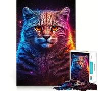 Animal Pallas Cat Adults Puzzles 1000 Piece Jigsaws Recall Skill Fun High Precision Die Cut Easy to Learn Family Enjoyment (38x26cm)