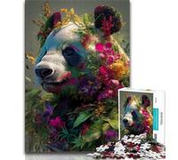 Animal Panda Art Adult Jigsaws 1000 Pieces Difficult,Challenging To Complete But Fun And Humorous Birthday Present,Gifts,Wall Art (75x50cm)