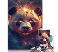 Animal Panda Art Jigsaw Puzzles for Teenagers 1000 Piece,Educational Games Home Decoration Artists Collection,Fine Art (38x26cm)