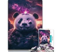 Animal Panda Art Jigsaws Puzzles 1000 Pieces for Teenagers Gifts,Educational Games Wall Decoration Unique Birthday And Xmas Gifts (38x26cm)