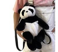 Animal Panda Backpack - Plush Fabric 13.35x9.46x5.12in | Bear Preschool Rucksack Lightweight School Bag Kindergarten Bookbag For Pencils Toys Small Books Food In Travel Nursery And Daily Use