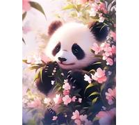 Animal Panda Flower 2000 Piece Jigsaw Puzzles for Adults, Fun jigsaw puzzles 2000 pieces, Challenging Puzzle Perfect for Game Nights, Finished Puzzle Size is 100x70cm