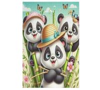 Animal Panda Jigsaw Puzzles for Kids 1000 Pieces 3d Wooden Puzzle Decompression Game for Adults Women Girl Educational Game Toys （78×53cm）
