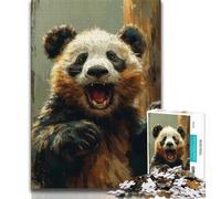 Animal Panda Jigsaw Puzzles for Teenagers,Family Game Stress Reliever Difficult Challenge Artists Collection,Fine Art (38x26cm)