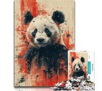 Animal Panda Jigsaws Puzzles 1000 Pieces for Adults Gifts,Challenging To Complete But Fun And Humorous Birthday Present,Gifts,Wall Art (38x26cm)