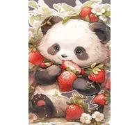 Animal Panda Strawberry 300 Piece Jigsaw Puzzle for Adults, Creativity, Challenging and Difficult Puzzle, Brain Teaser Puzzles for Adults 300 Pieces for The Whole for Women, Men