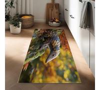Animal Pangolin Hallway Runner Rug 60 x 120 cm, Washable Kitchen Carpet Orange Color Non-Slip Runners Realism Short Pile Non-Shedding Rug Floor Mat for Entryway Door Entrances
