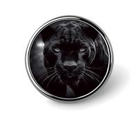 Animal Panther Badge Holder Exquisite Round Badge with Picture Pin DIY Button Badges Personalized Metal Button Pin Fashion Brooch Crafts Gifts Clothes Decorative Pins