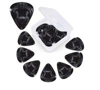 Animal Panther Print Guitar Picks 12 Pack Guitar Plectrums with Storage Box Bass Picks For Acoustic Guitar Bass Electric Ukulele Includes 0.46mm, 0.71mm, 0.96mm