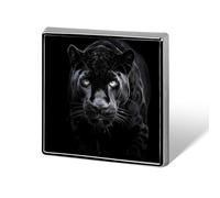 Animal Panther Square Lapel Pin Women's Novelty Buttons & Pins Metal Badge Cute Brooch Pin Retro Pinback Badge Fashion Bag Pins for Hat Backpacks Tie Suit Wedding Party Accessory