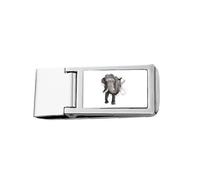 Animal Paper Breaks Impact Elephants Slim Money Clip Stainless Holder Pocket Wallet