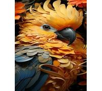 Animal Parrot 50 Piece Jigsaw Puzzle for Adults, Creativity, Challenging and Difficult Puzzle, Brain Teaser Puzzles for Adults 50 Pieces for The Whole for Women, Men