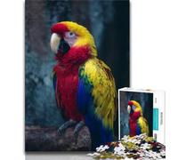 Animal Parrot JigsawPuzzle 1000 Pieces for Adults,Challenging To Complete But Fun And Humorous with Matching Poster And Trivia Sheet (38x26cm)