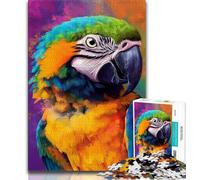 Animal Parrot Puzzles 1000 Pieces for Adults,Challenging Game And Family Play for Is Ideal As A Gift for The Whole Family (38x26cm)