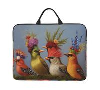 Animal Party Laptop Case Sleeve 14 inch Shockproof Protective Notebook Case Travel Laptop Bag with Handle Waterproof Computer Cover Briefcase Handbags for Men Women
