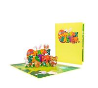 Animal Party Springtime Cheer Celebration 3D Pop Up Easter Card