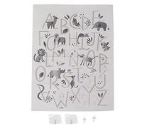 Animal Pattern Baby Growth Photography Prop Background Cloth Wall Decoration Cloth Lightweight Soft Skin Friendly Canvas Material for Newborn Photography Home Decor (Alphabet animal