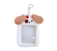 Animal Pattern Photocard Holder with Keychain Idol Photo Holder Card Protector for Girl Photo Sleeve Girl Cute Keychain Credit Protector Stationery