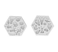 Animal Pattern Silicone Fondant Mold Chocolate Soap Cake Maker Mold Baking Tool Set of 2 Reusable Food Grade Silicone Molds for Cake Decorating and Baking