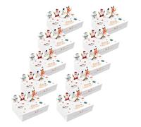 Animal Patterned Treat Packaging Box 10Pcs Cardstock Foldable Gift Boxes for Celebration Holiday Foldable Packaging Set