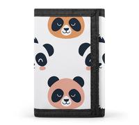 Animal Patterns Trifold Wallet Front Pocket Coin Purse - Slim Credit Card Holder for Men & Women, Flat Design Style, One Size, Classic