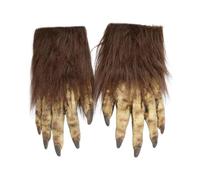 Animal Paw Claw Glove - Werewolf Claws, Thick Plush Furry Glovs For Halloweens, 1 Pair Wolf Hands Werewolfs Gloves | Scary Wolf Claws Gloves, Cosplays Costume Accessory For Halloween, Cosplay, Themed