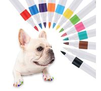 Animal Paw Paint System - Multi Tone Beauty Set, Portable Grooming Marker Pack, Decorative Applicator Offering Smooth Coverage For Small Pets Holiday Party Display Use | Perfect Veterinary F