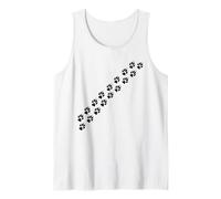 Animal Paw Pattern Dog Cat Trail Tracks Tank Top