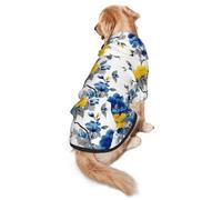 Animal Paw Prints Adorable Dog Hoodie - Soft Polyester Pet Hoodie For Medium And Large Dogs, Seasons
